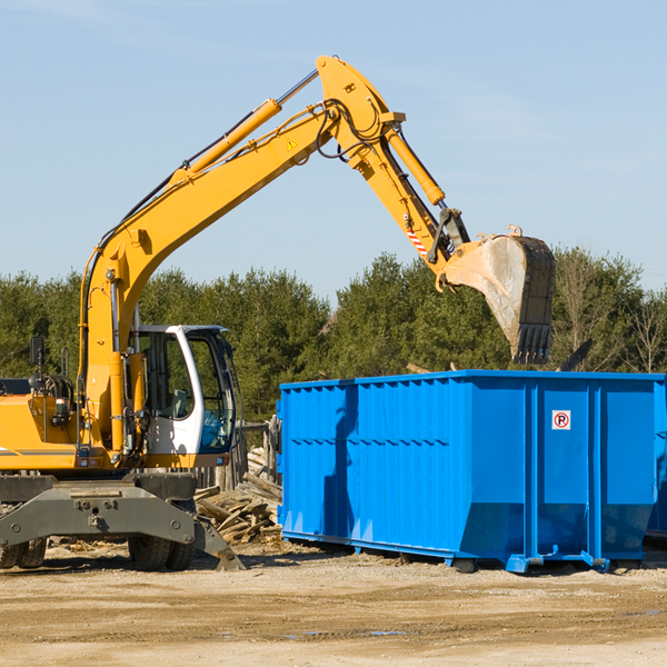 can i choose the location where the residential dumpster will be placed in Bellefontaine Ohio